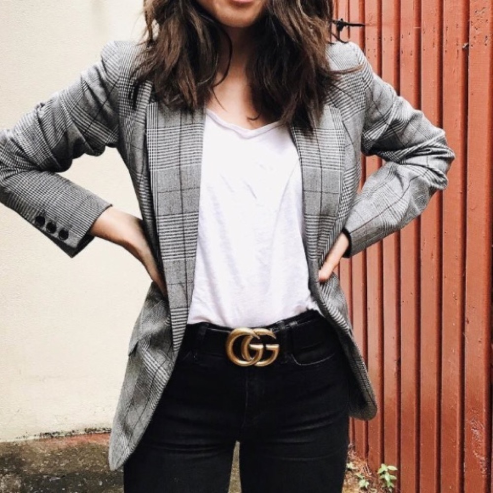 A New Day Plaid Oversized Blazer